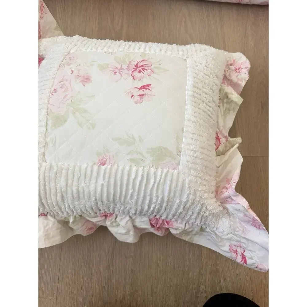 Rachel Ashwell Peony Shabby Chic Treasures Twin Comforter Set 9 Piece Vintage